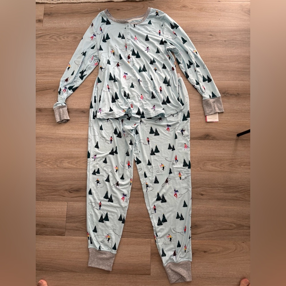 NWT Kate Spade New York Printed Long Jogger Pajama Set - Picture 2 of 8